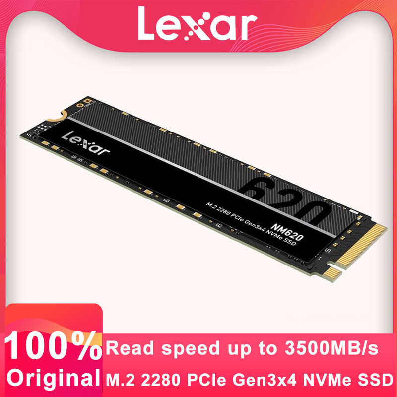 Lexar NM620 4 SSD M.2 NVME ฮาร์ดดิสก์ 256GB 512gb 1TB M2 2280 PCIe 3.0 SSD ในตัวฮ