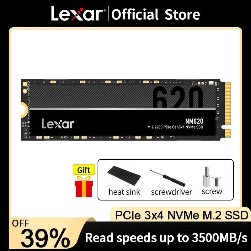 NM620 1 Lexar SSD M.2 NVME ฮาร์ดดิสก์ 256GB 512gb 1TB M2 2280 PCIe 3.0 SSD ในตัวฮ