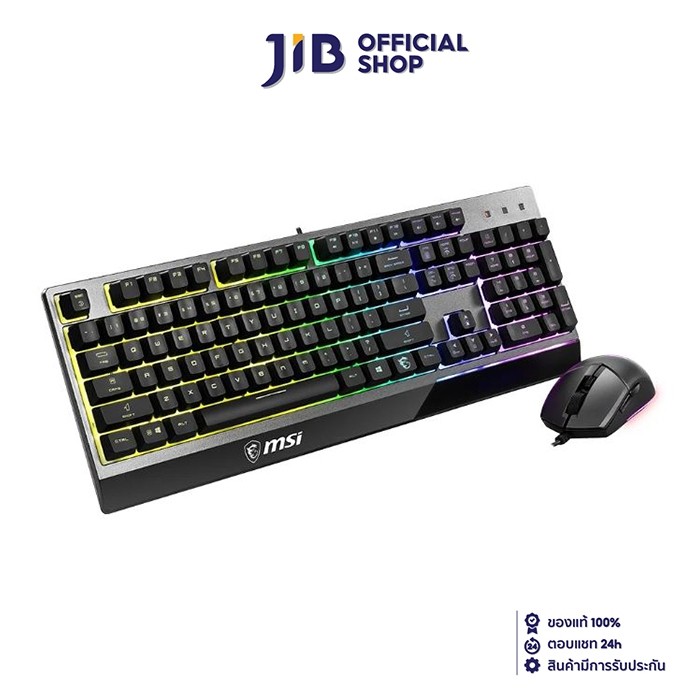 KEYBOARD & MOUSE (คีย์บอร์ดและเมาส์) MSI VIGOR GK30 COMBO