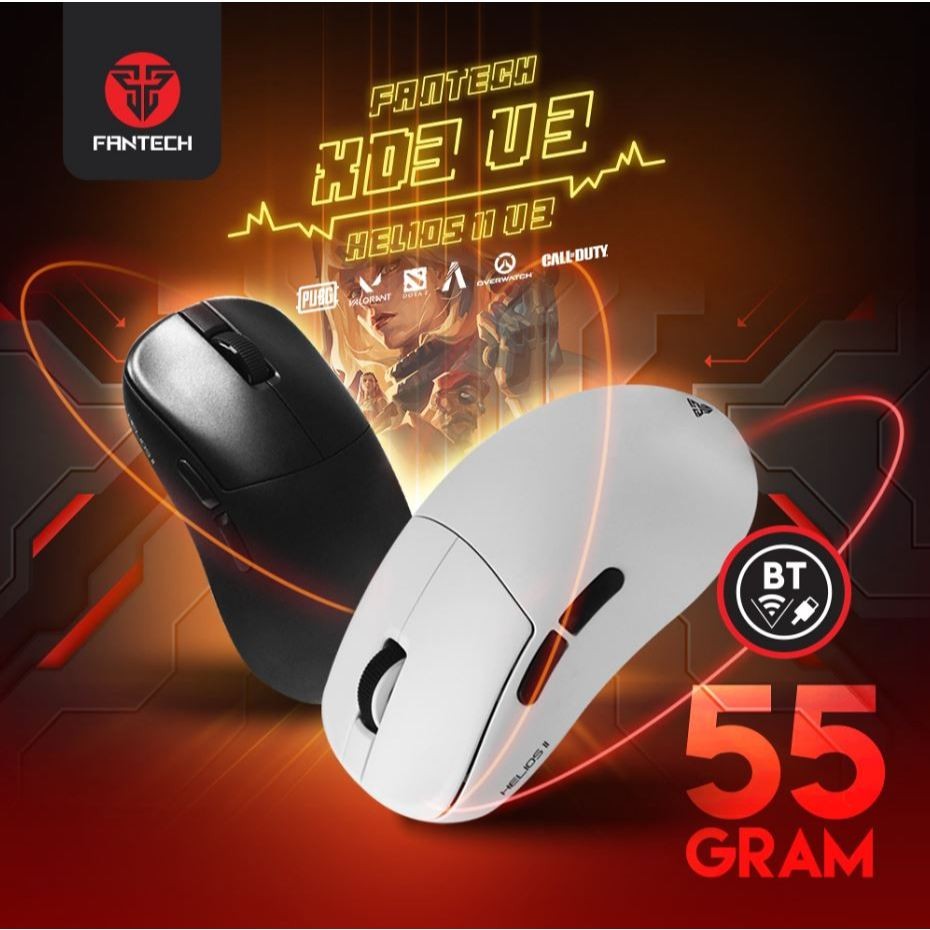 FANTECH (3in1) XD3V3 PRO Wireless Mouse Gaming เมาส์ไร้สาย Optical 1K POLLING RATE เมาส์เกมมิ่งน้ำห