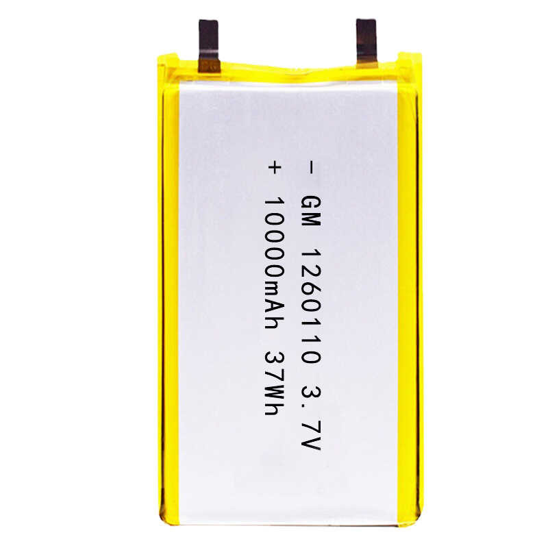 Δ 5 ชิ้น 3.7V 10000Mah 1260110 แบตเตอรี่ลิเธียมโพลิเมอร์พลังง