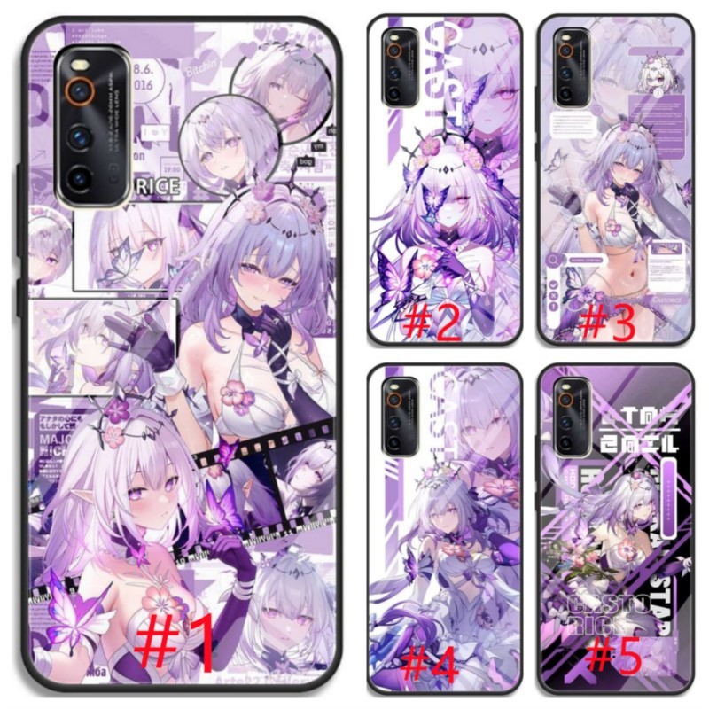 สําหรับ Poco M8 M6 F6 X6 C85 C71 C65 M5S F5 X3 X4 M4 Pro GT NFC 4G 5G TH1 กระจกนิรภัยเคสโทรศัพท์ Honkai : Star Rail XiaDie ผีเสื้อ