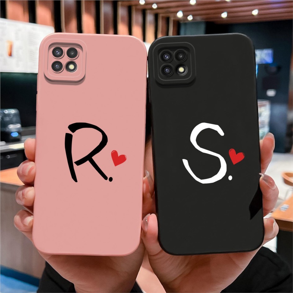 SAMSUNG เคสโทรศัพท์สําหรับSamsung Galaxy A22 A22S 5G Shell Love Letterสไตล์เรียบง่ายป้องกันกล้องสําหรับBorder Drop CoverสําหรับSamsung GalaxyA22 A22S 5Gกันชน