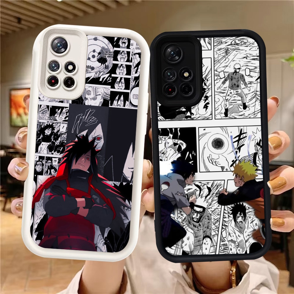 Z-29 NarutoปลอกสีขาวสีดําสําหรับXiaomi Redmiหมายเหตุ 11 SE 11S 11T Pro 5Gกรณี