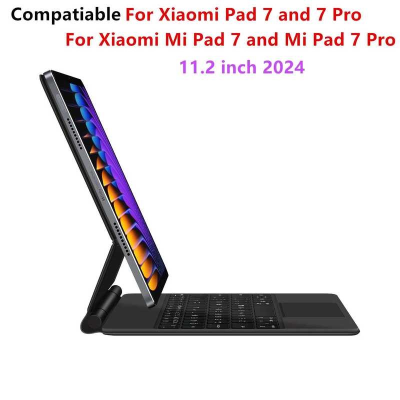 ▥ Magic Keyboard Folioสําหรับxiaomi 2024 Mi Pad 7 Pro 11.2 "แท็บเล็ตสมาร์ทกรณีโปรตุเกสสเปนเกาหล