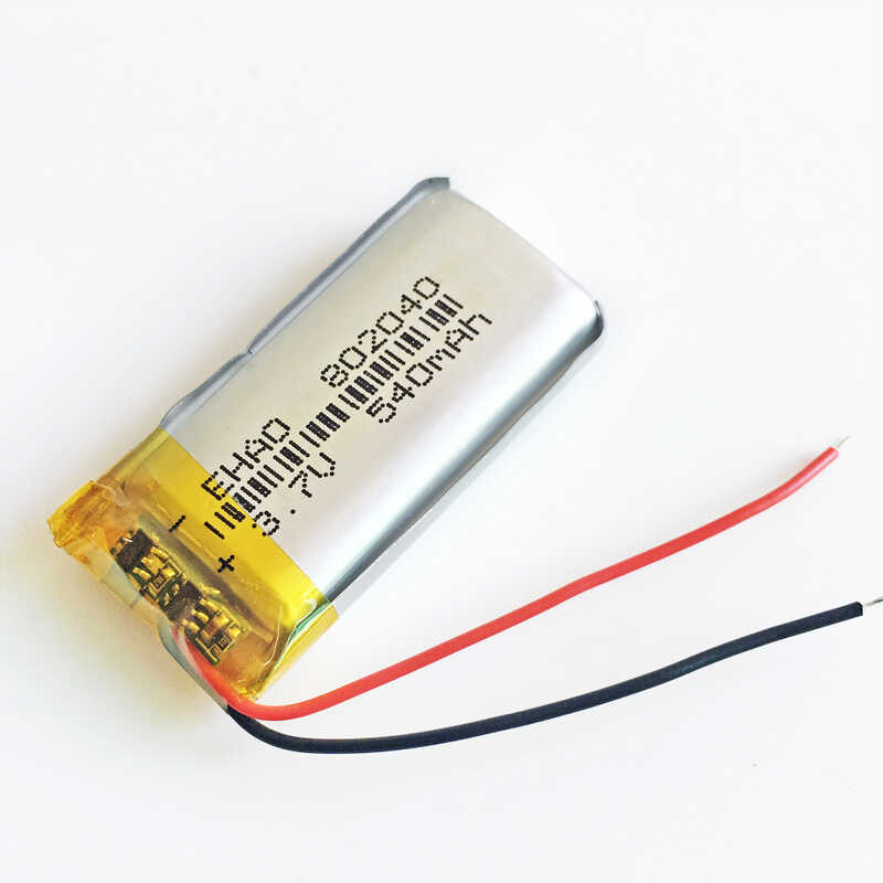 Δ 5 ชิ้น 3.7V 540Mah Lipo แบตเตอรี่แบบชาร์จไฟได้ 802040 ลิเธีย