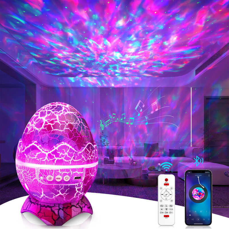 Star 🍀 Projector, Galaxy Projector Bedroom, Remote Control & Bluetooth Speaker, 14 Colors LED