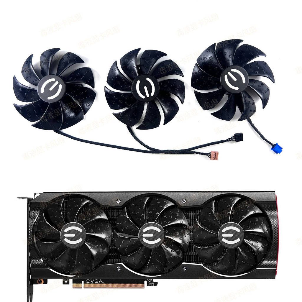 Evga/evga RTX3070 3070ti 3080ti 3090 XC3 กราฟิกการ์ดพัดลมระบายความร้อน