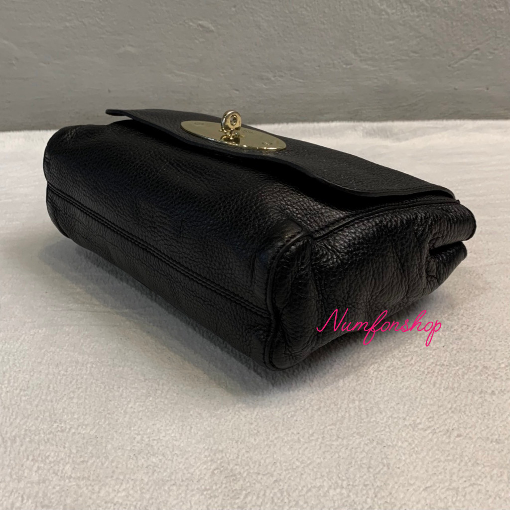Mulberry Lily Soft Spongy Bag Black มือสองสภาพดี