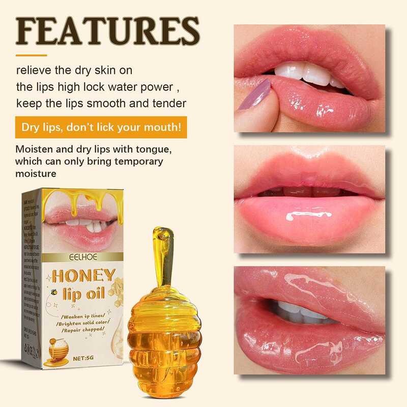 ▣ Honey Moisturizing Oil Nourishing Lip Care Smooth Mask Sleeping Lips J2w2 s
