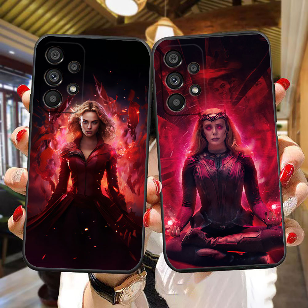 SAMSUNG Marvel Wanda Black Widow Witch Coverเคสโทรศัพท์สําหรับSamsung A73 A72 A71 A55 A54 A53 A52 A5