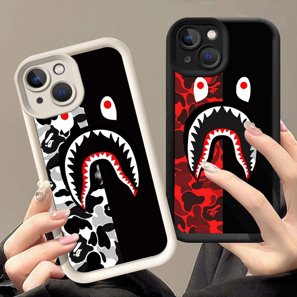 ปลอกสําหรับ Tecno Spark Pova GO1 5 6 20 4 GO2 30C GO 7 2023 2024 Pro 5G Q-49 bape shark