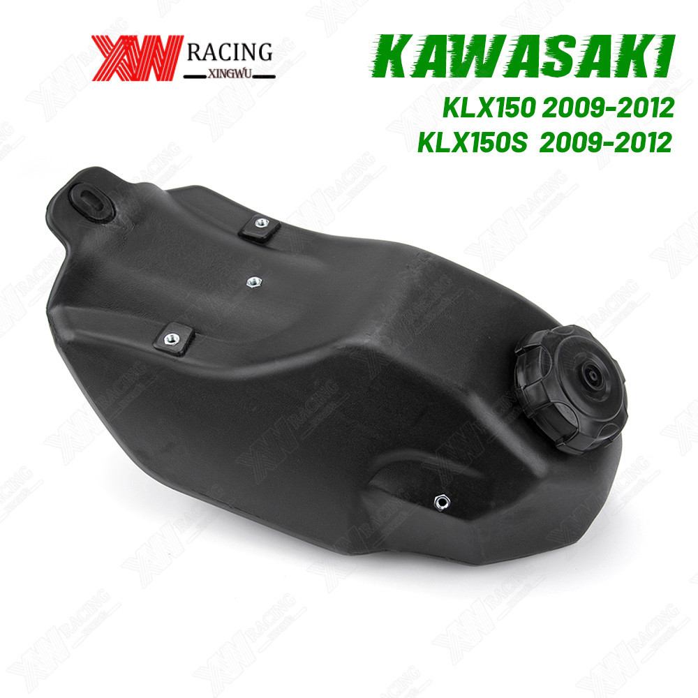 XW RACING ถังน้ํามัน ถังน้ำมันสำรองมอเตอร์ไซค์ สำหรับ KAWASAKI KLX150S KLX150 2009-2012 Dirt Bike ถั