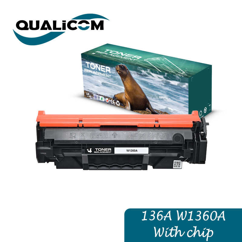 Qualicom 136A 7 W1360A ตลับหมึกโทนเนอร์ที่เข้ากันได้กับชิปสำ