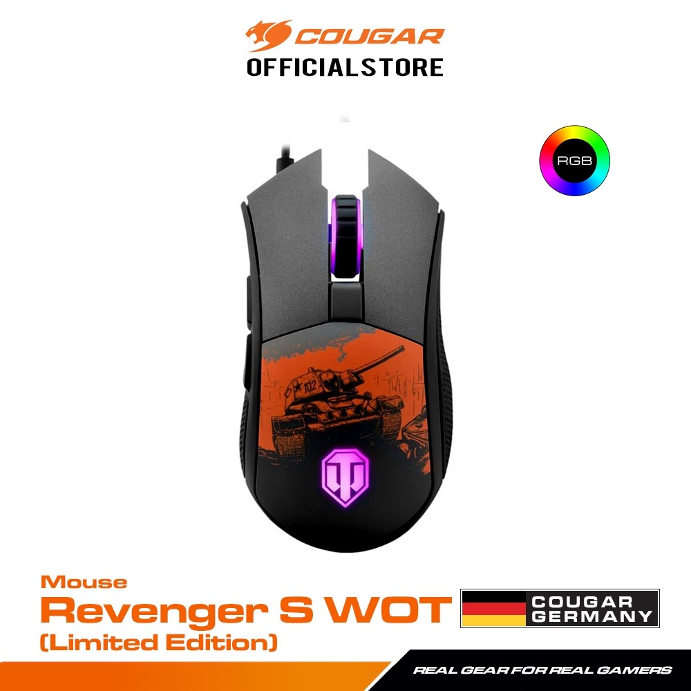 COUGAR Revenger S WOT (Limited Edition) : Gaming Mouse S World of Tanks เมาส์เกมมิ่ง รับประกัน 2 ปี