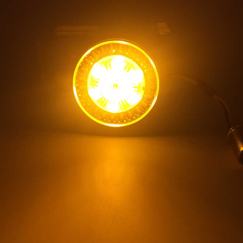 Δ ชิ้น 2 นิ้วหัวกระสุน 1157 LED แทรกไฟเลี้ยวสำหรับรถทัว