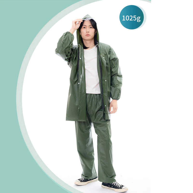 Suikone ฝนตกหนักหนา*เสื้อกันฝนชุดกางเกงฝนในสถาน thumbnail 10