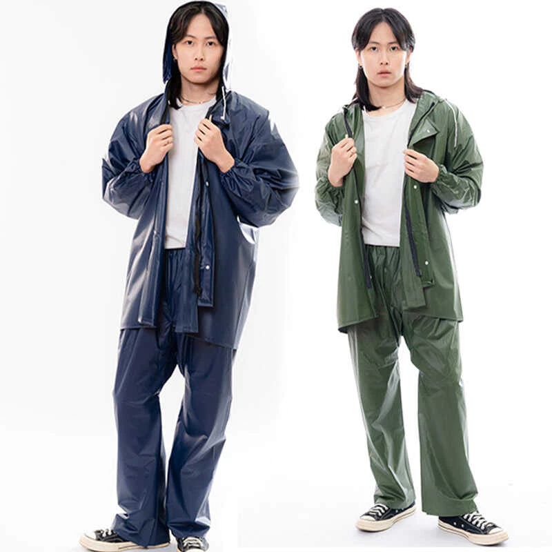 Suikone ฝนตกหนักหนา*เสื้อกันฝนชุดกางเกงฝนในสถาน - รูปที่ 1