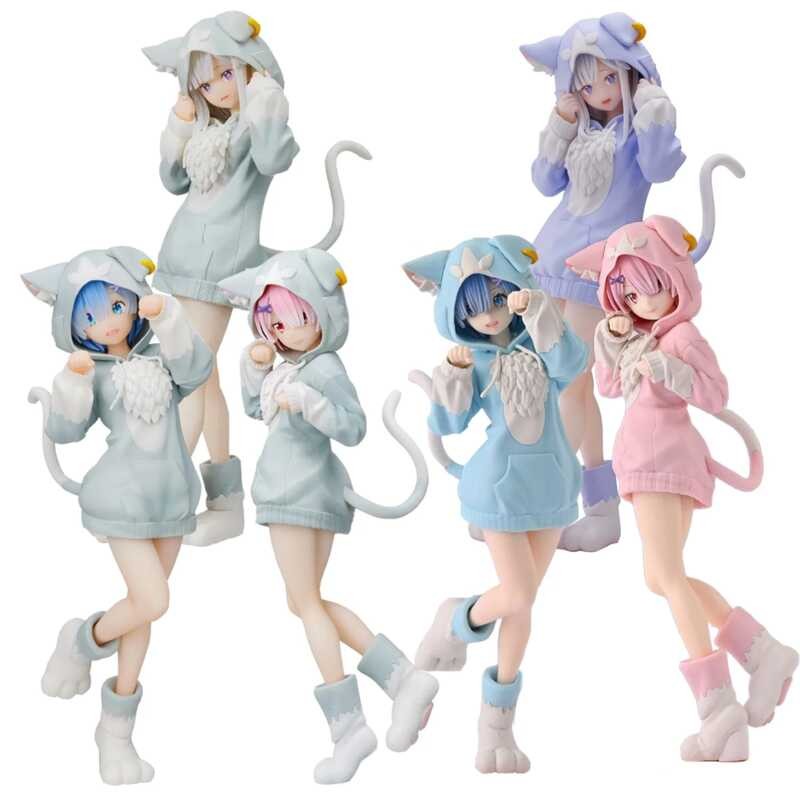 ◆ ธีมอะนิเมะ 22Cm: Zero Kara Himeru Isekai Seikatsu Rem หุ่น Ram Puck เริ่ม