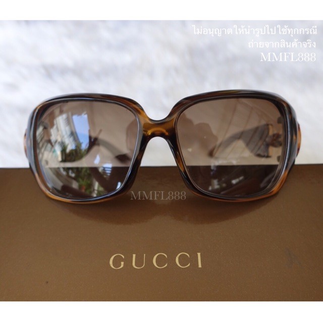 แว่นกันแดด GUCCIแท้ อุปกรณ์ครบ มีใบเสร็จ ซื้อใช้เองมือเดียว