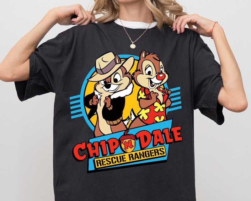 เสื้อชิปและเดล เสื้อ Disney Friends Group เสื้อ Chipmunks เสื้อ Disney Vacation 2024 เสื้อ Disneylan