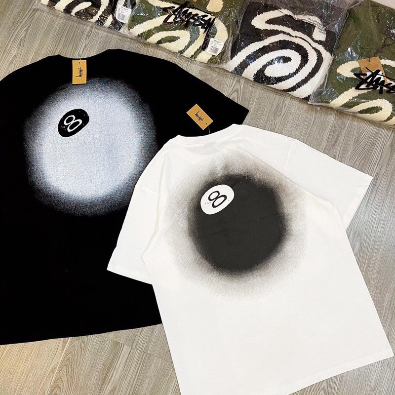 ♞เสื้อยืด Stussy 8 ball fade fulltag sde