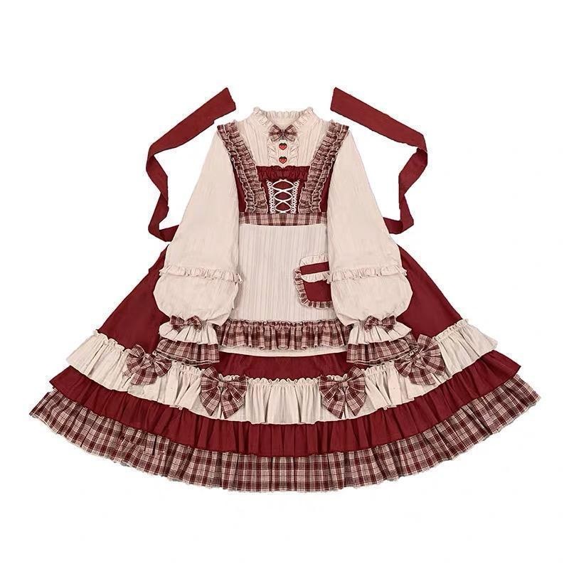 ขนาดใหญ่ขนาด 150.0 กก.ฤดูใบไม้ร่วงและฤดูหนาว Lo Berry สาว Op Lolita Lolita กระโปรงไขมัน mm240 Littl