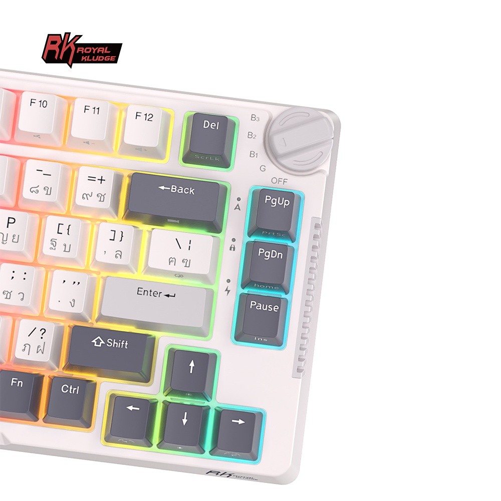 คีย์บอร์ด RK Royal Kludge RKH81 แมคคานิคอลไร้สาย RGB Hotswap 75% Bluetooth 5.0
