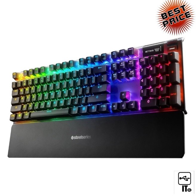 KEYBOARD STEELSERIES APEX 7 (RED-SWITCH) (TH) ประกัน 1Y