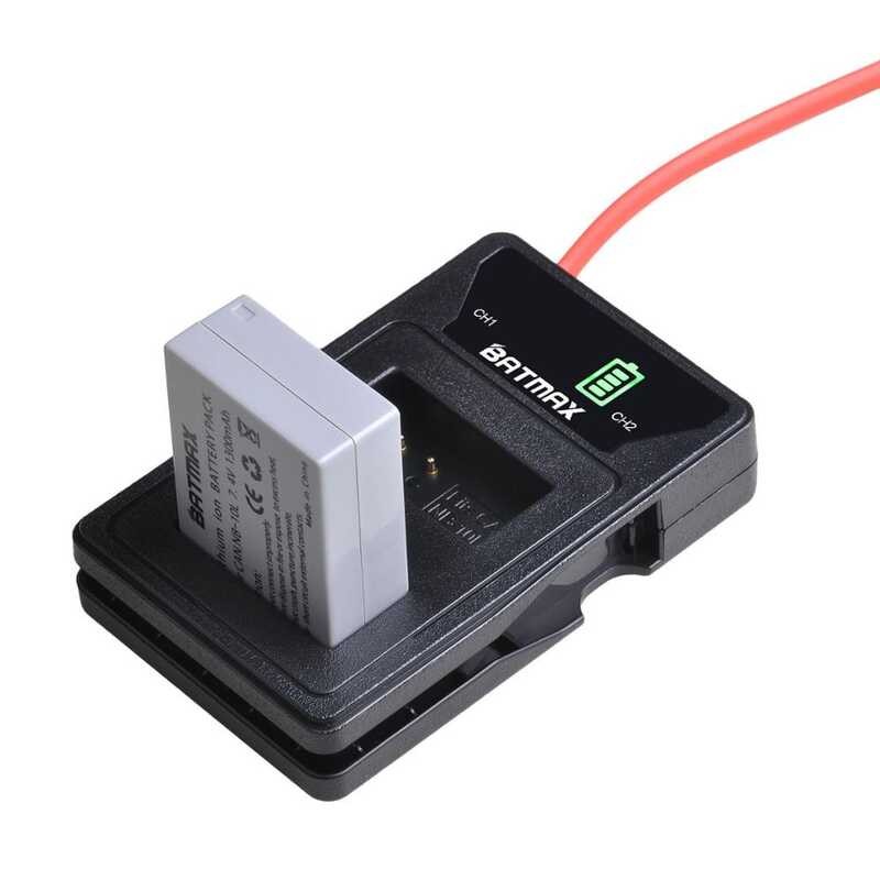 Δ 3 ชิ้น Nb-10L NB 10L Nb10l แบตเตอรี่ + ไฟ LED ในตัวชาร์จ USB คู่