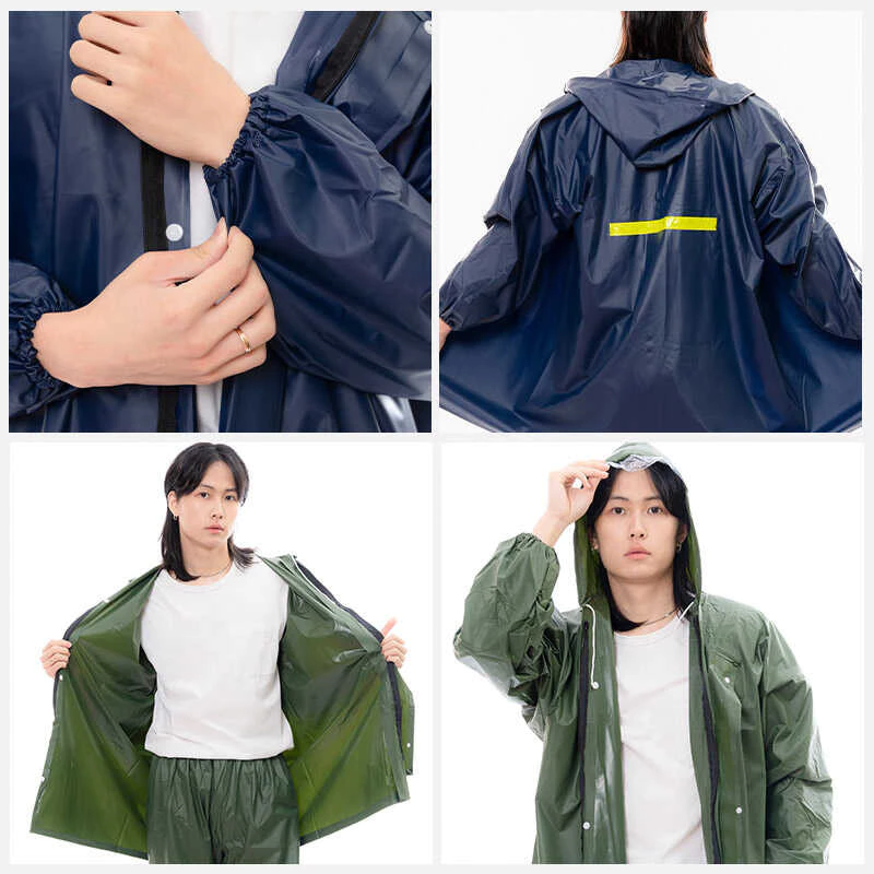 Suikone ฝนตกหนักหนา*เสื้อกันฝนชุดกางเกงฝนในสถาน thumbnail 7