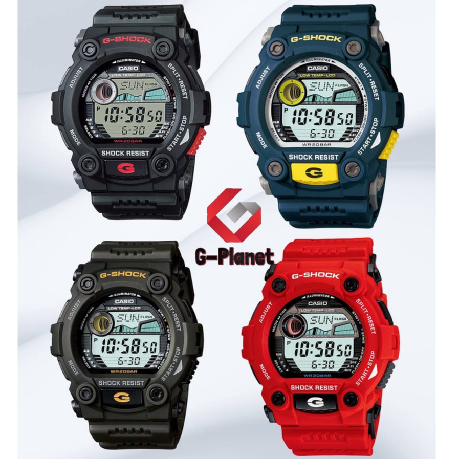 ในสต็อก Casio G-Shock Standard Digital Black Resin Watch G7900-1D / G-7900-2D / G-7900-3D / G-7900A-