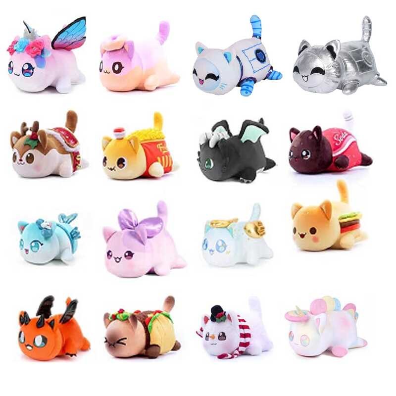 ◆ Meemeow Foods แมว Plush Bunle Aphmau เฟรนช์ฟรายส์ เบอร์เกอร์ หมอ