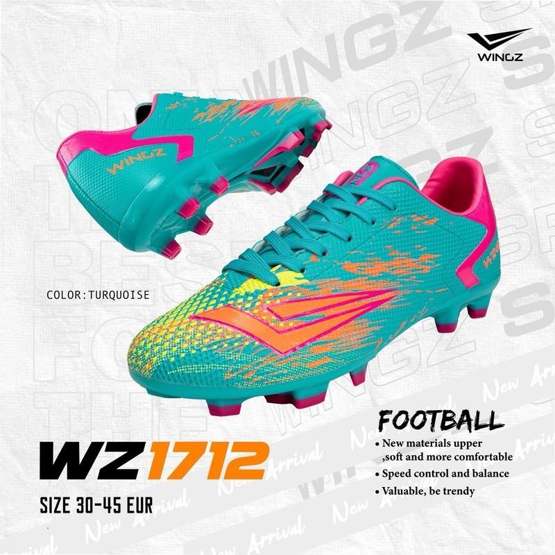 รองเท้าฟุตบอลสตั๊ด WINGZ 1712 น้ำหนักเบา คล่องตัวในการเคลื่อนไหว กีฬา Sport ออกกำลังกาย Shoe
