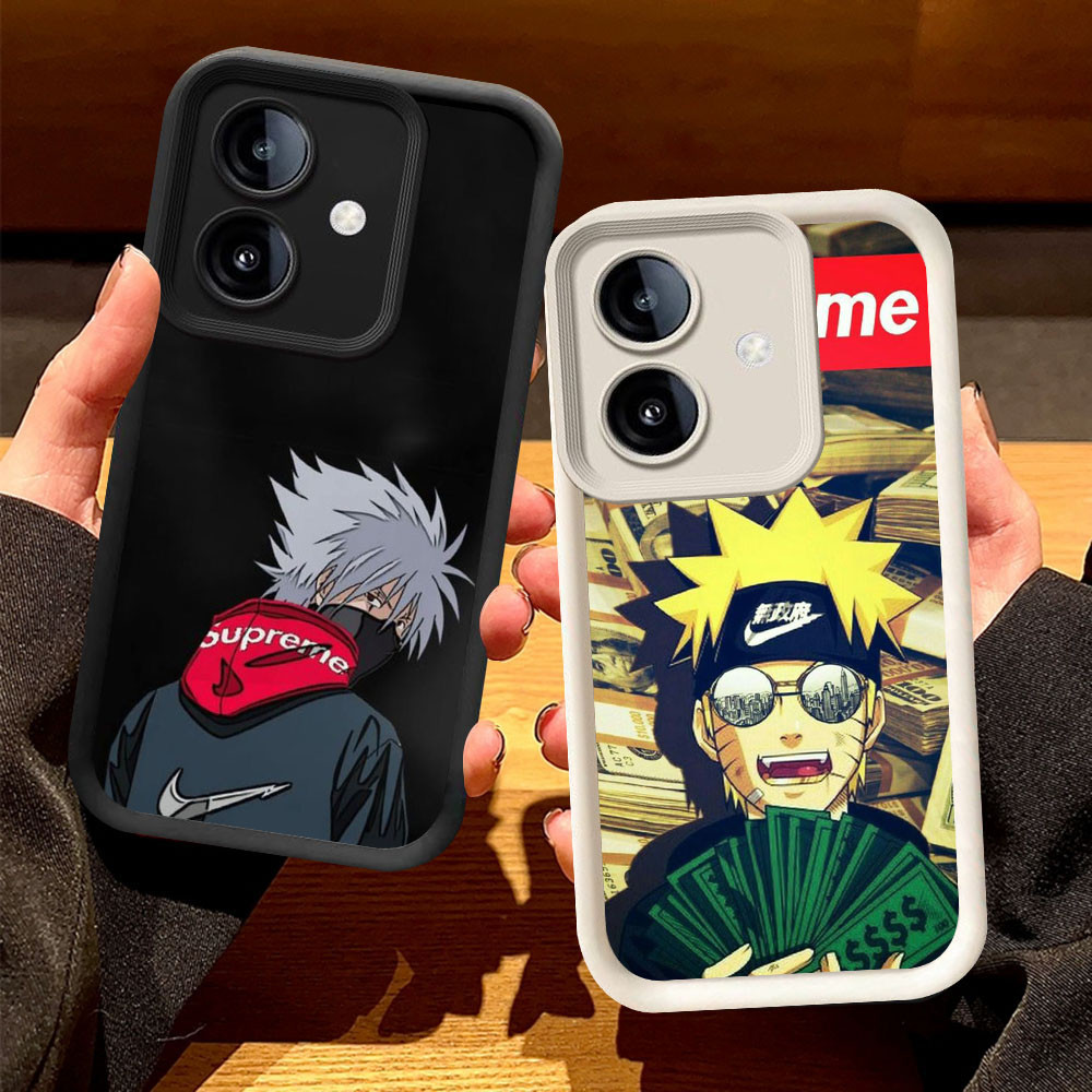 O-15 Supreme_ปลอกอะนิเมะสําหรับ OPPO A3 A3X A5 Pro 5G สีดําและสีขาว