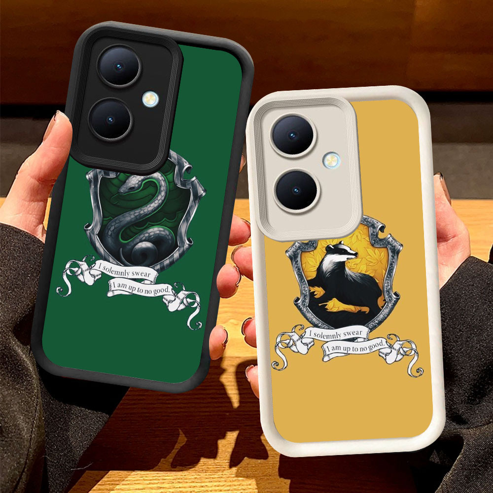 O-66 เคส Hogwart น่ารักสําหรับ OPPO Reno 11F 11 8T Pro 13F 5G สีดําและสีขาว