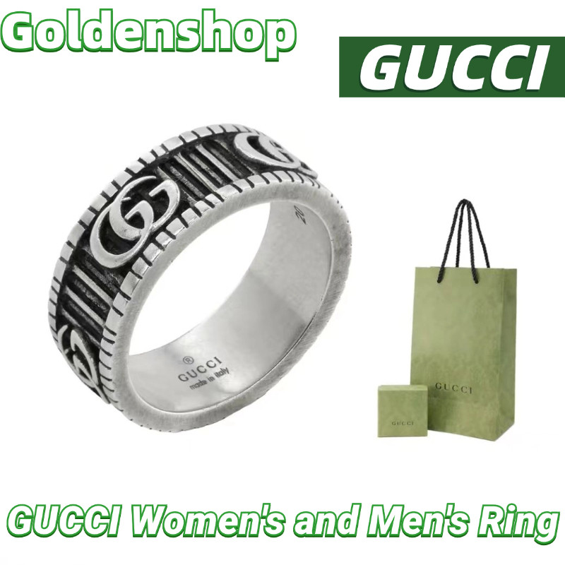 กุชชี่ GUCCI Women's and Men's Ringแหวน Gucci จริง สินค้าขายร้อน