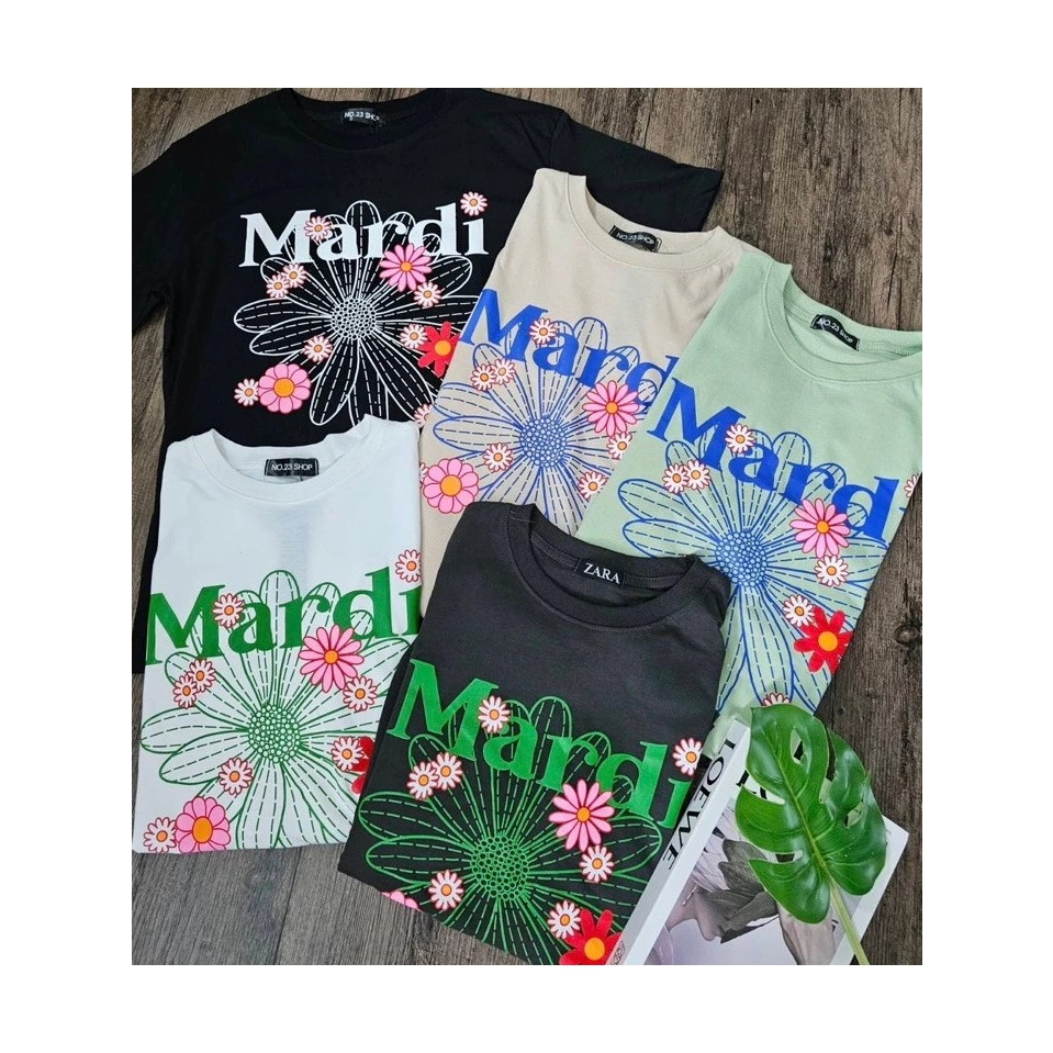 ♞,♘MARDI ของแท้  (พร้อมส่ง)เสื้อยืดโอเวอร์ไซส์ No.23 Mardi เสื้อสงกรานต์* cotton100% ercv