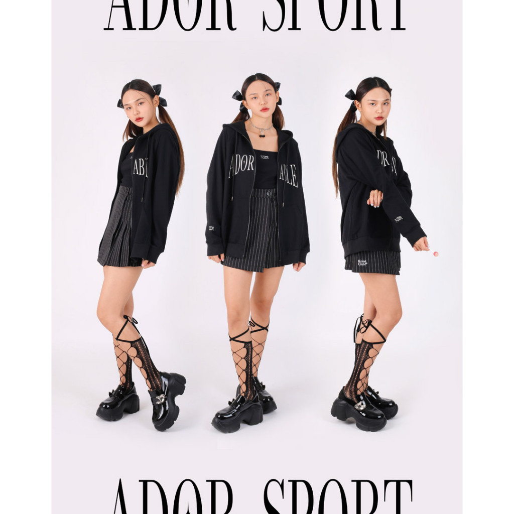 ♞kome.girls กรอกโค้ดลด 100.- ꒰KOMEMAY꒱ เสื้อแจ็คเก็ตฮู้ด รุ่น Adorable hoodie jacket vbng