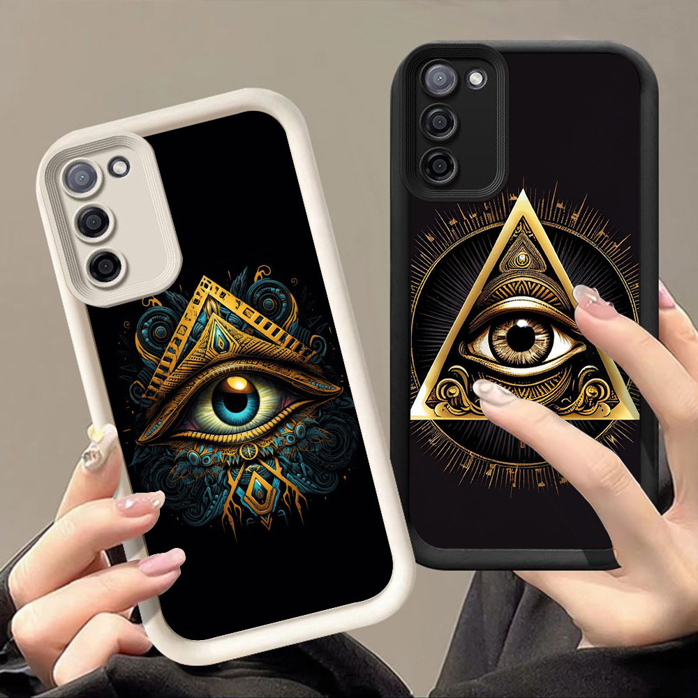 เคสสําหรับ Samsung A10 A72 J2 M30S J4 J7 J6 A7 M21 Prime Plus Pro 5G Q-55 Angel Eyes