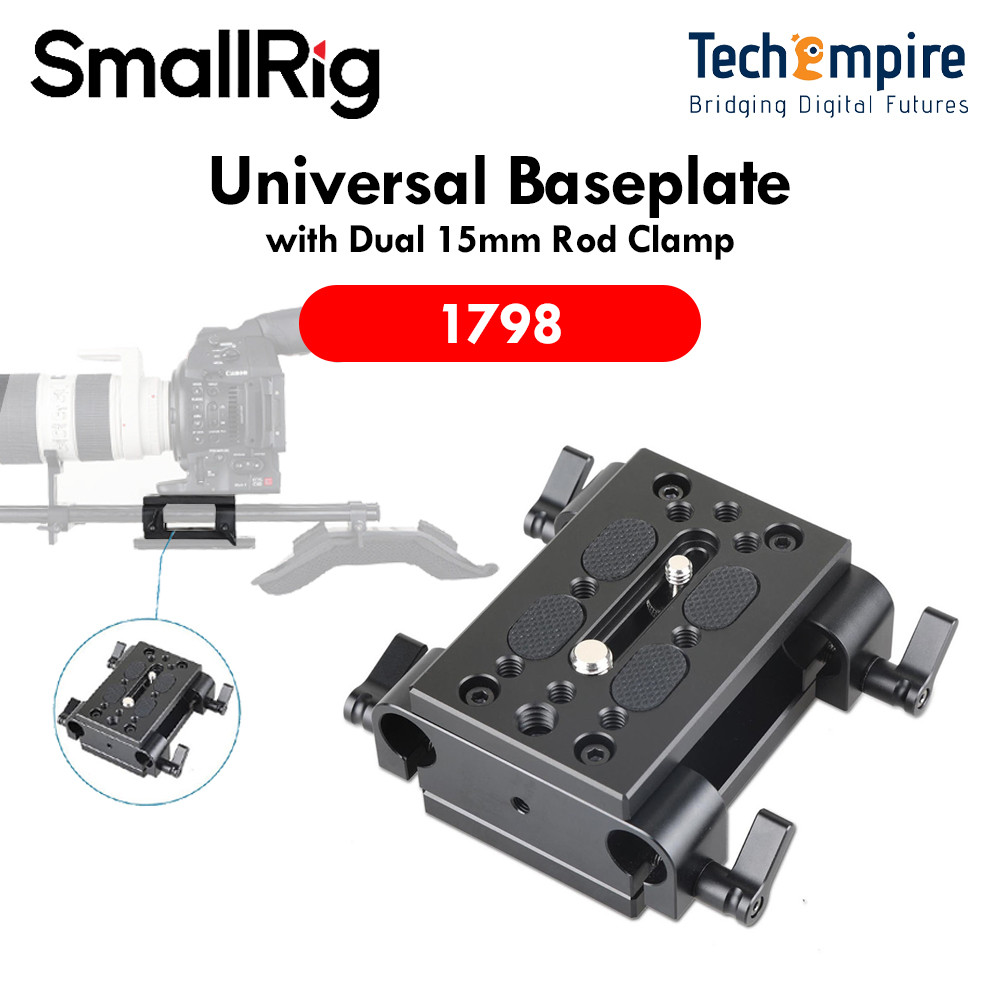 SmallRig Baseplate พร้อม Dual 15mm Rod Clamp [1798]
