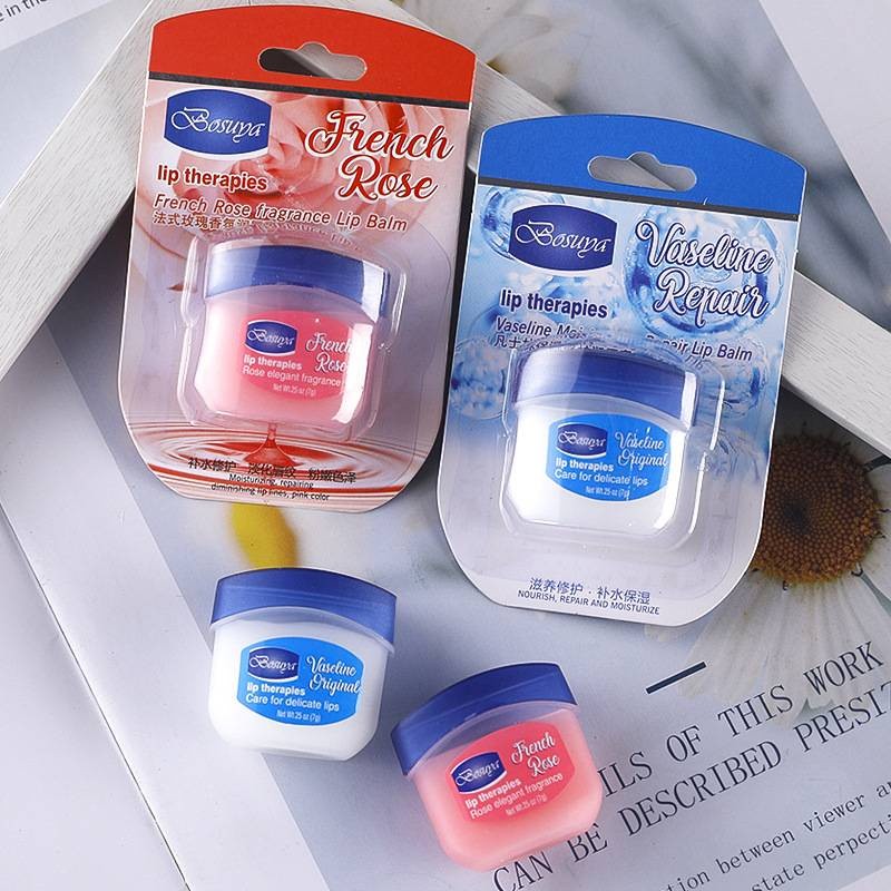 ในสต็อก Hanboli 7g Vaseline mini lip care ไม่มีกลิ่น ไม่มีสี