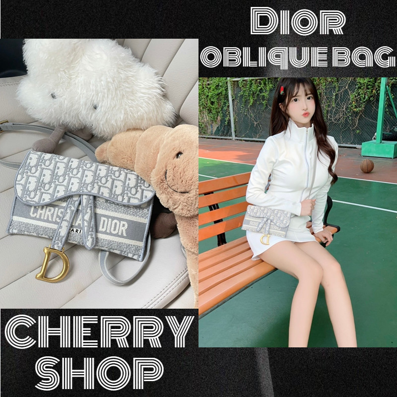 ดิออร์ DIOR saddle clutch bag กระเป๋าสตางค์ผู้หญิงใบยาวกระเป๋าสะพาย