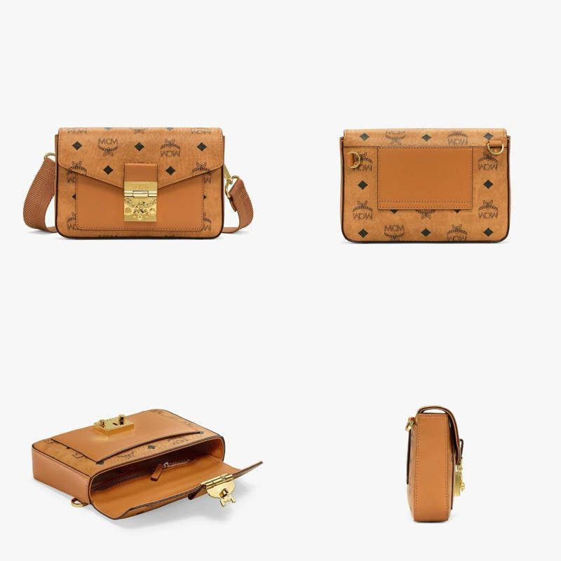 [ทักแชทก่อนสั่ง] MCM แท้ Viktor Crossbady In Visetos (Cognac)