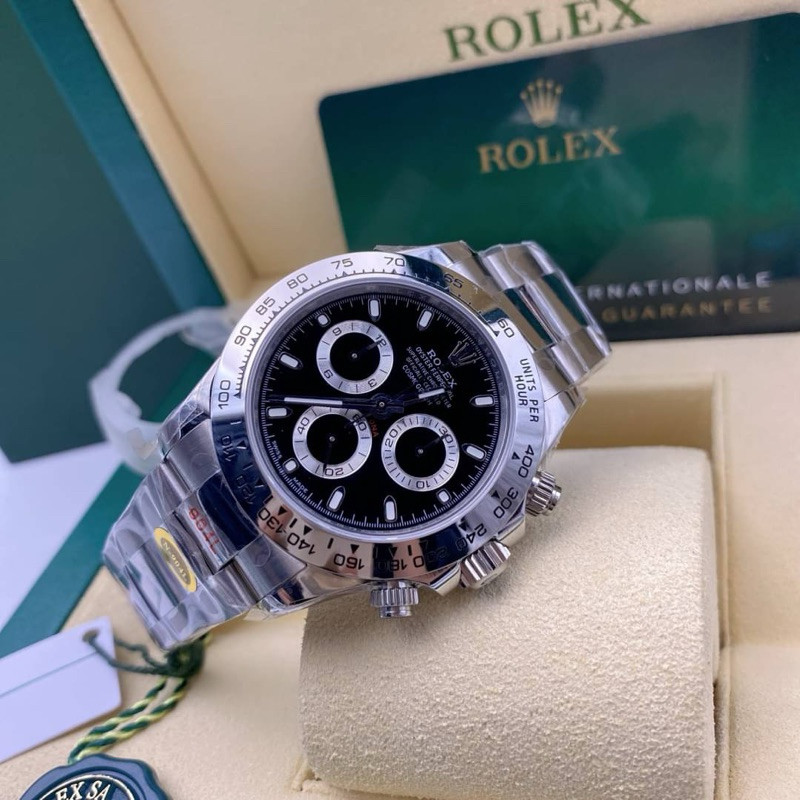 นาฬิกาrolex swiss  daytona โรงงาน: NOOB factory   ขนาด: 40 มม.x12.4มม ความบาง:12.4mm