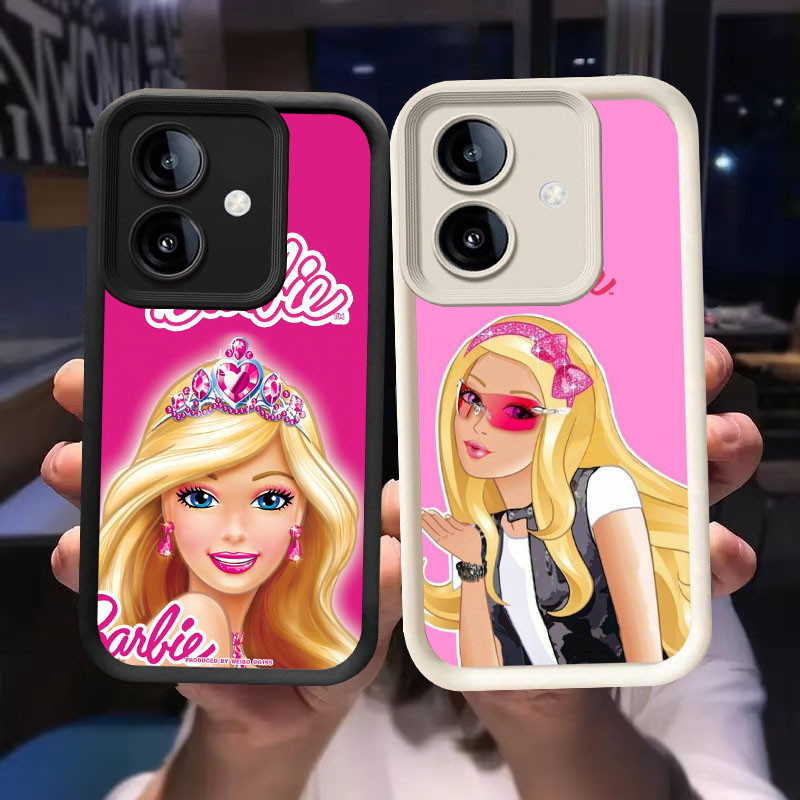 O-72 Barbie Girl Casing สําหรับ OPPO A3 A3X A5 Pro 5G สีดําและสีขาว