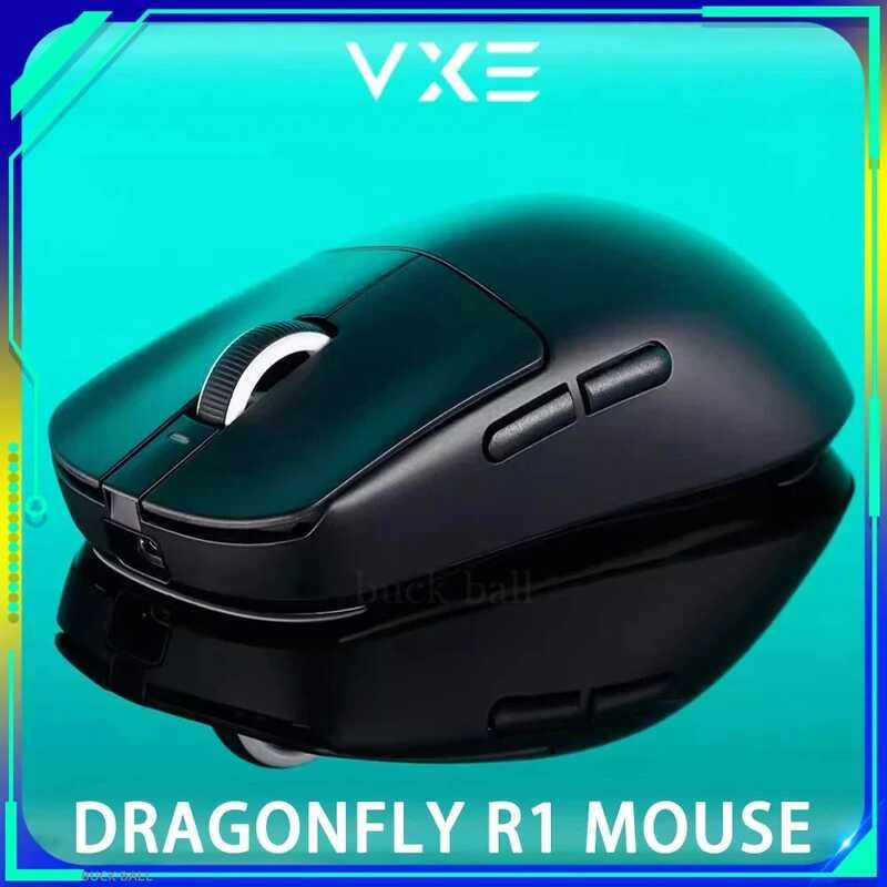 Vgn Vxe 2 Dragoy R1 เมาส์สามโหมด R1 Pro Max เกมคอนโซล Paw3395 เมาส์ไร