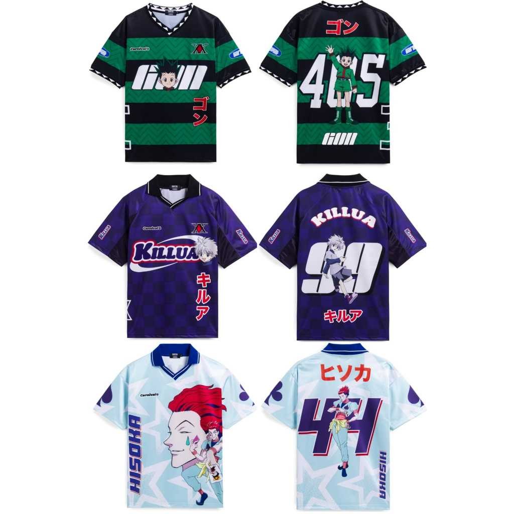 X xhe [ ของแท้ ] เสื้อฟุตบอล CARNIVAL & Hunter x Hunter Collection JERSEY ของใหม่ พร้อมส่ง