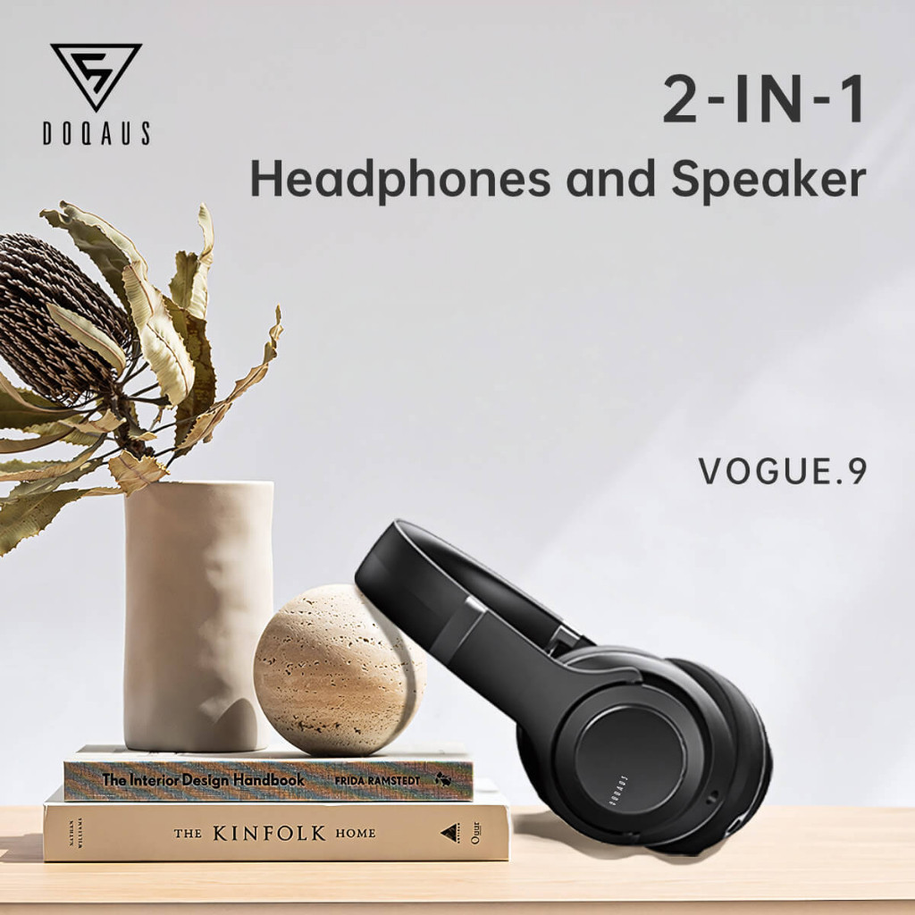 Doqaus หูฟัง 2 in 1 แปลงเป็นลำโพงได้ รุ่น Vogue 9.0 Bluetooth 5.3