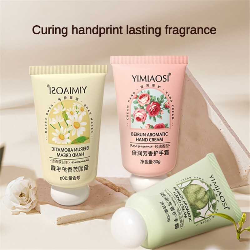 ▣ Beautye YIMIAOSI ใหม่กลิ่นหอมดอกไม้ผลไม้ครีมทามือชุ่มช